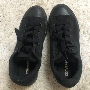 black converse. kids 3 but fits a womens 6